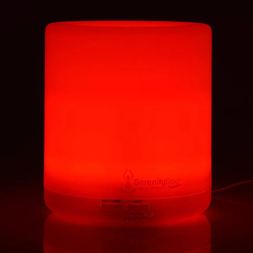 SerenitySpa 400mL Ultrasonic Essential Oil Diffuser LED 7 Color Aromatherapy Set
